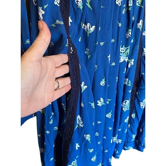 Matilda Jane Dress Day Tripping Womens Size Small Blue White Boho Floral - Picture 2 of 9